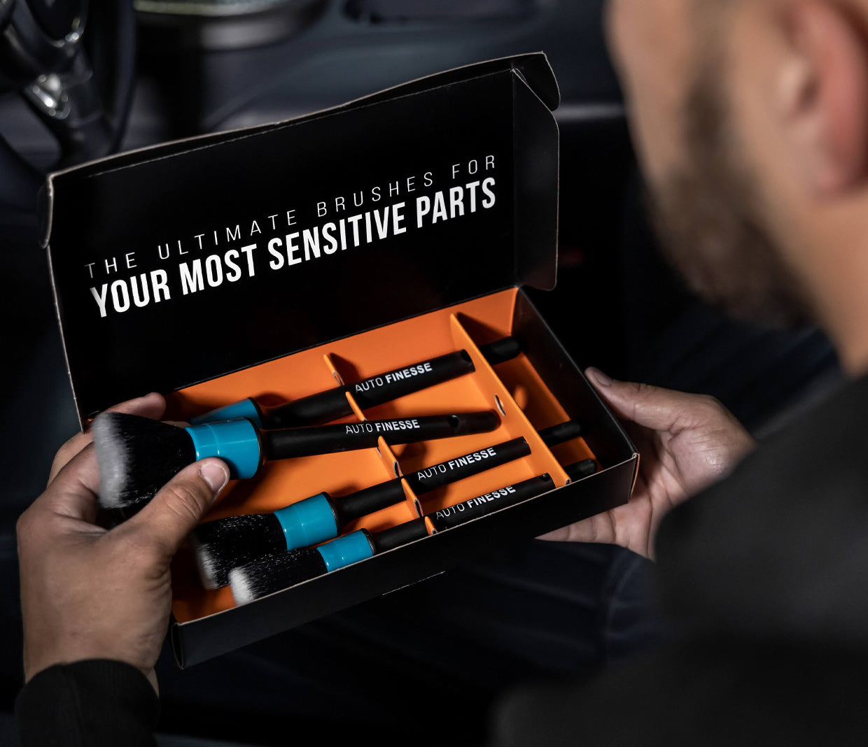 Auto Finesse Feather Tip Detailing Brush Set