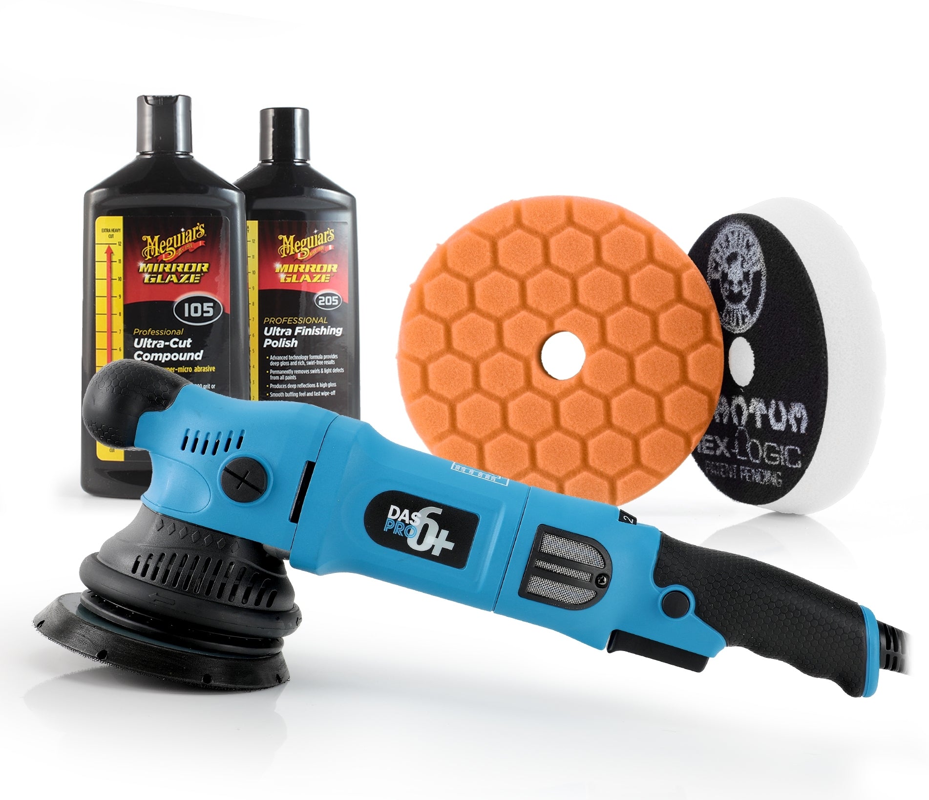 DAS 6 Pro Plus 15mm Dual Action Polisher Meguiars Kit